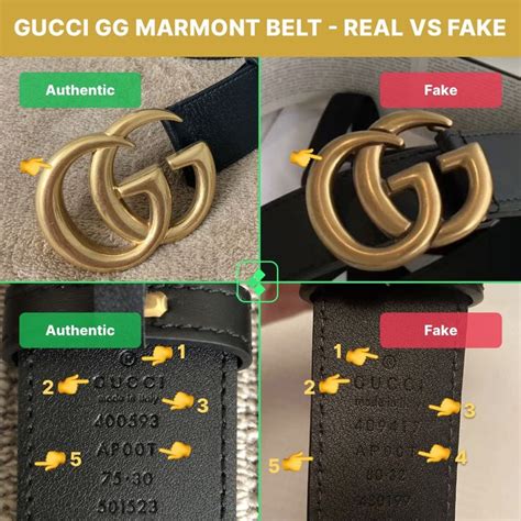 fake vs real gucci belt bag